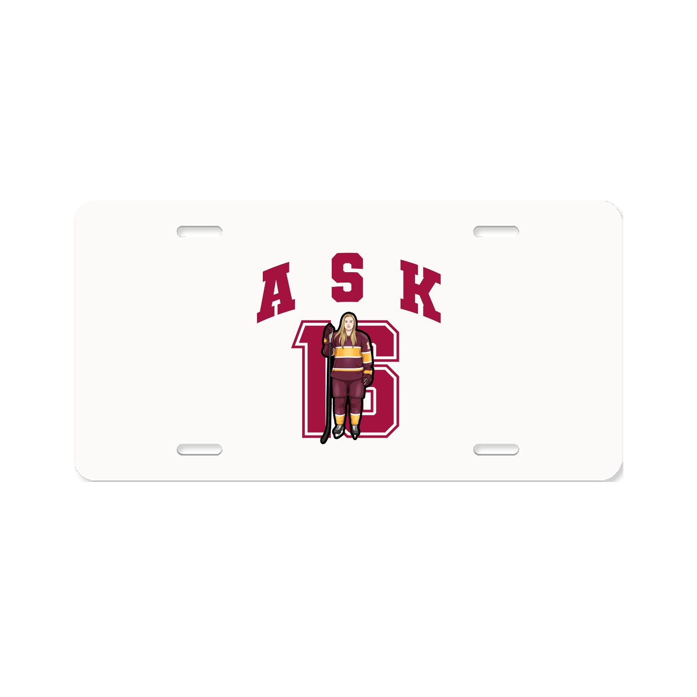 License Plate — Number in Classic