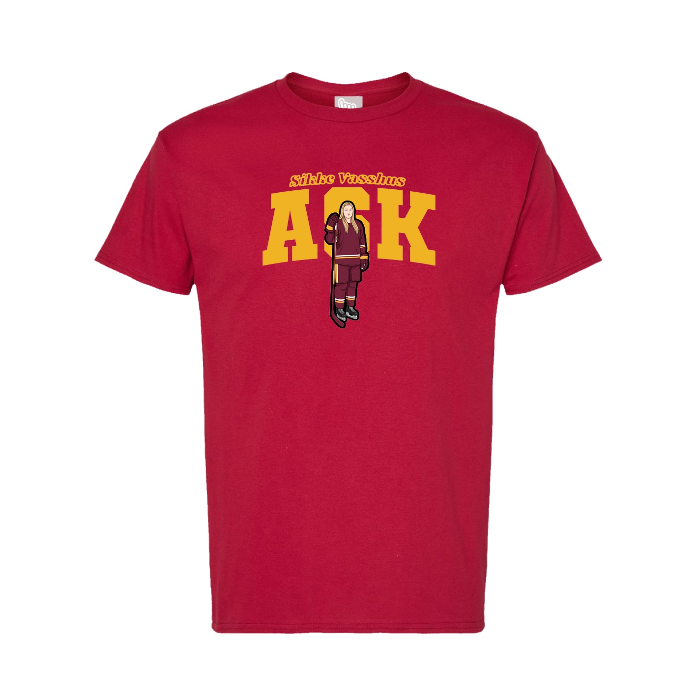 Tee — Name Arch in Crimson