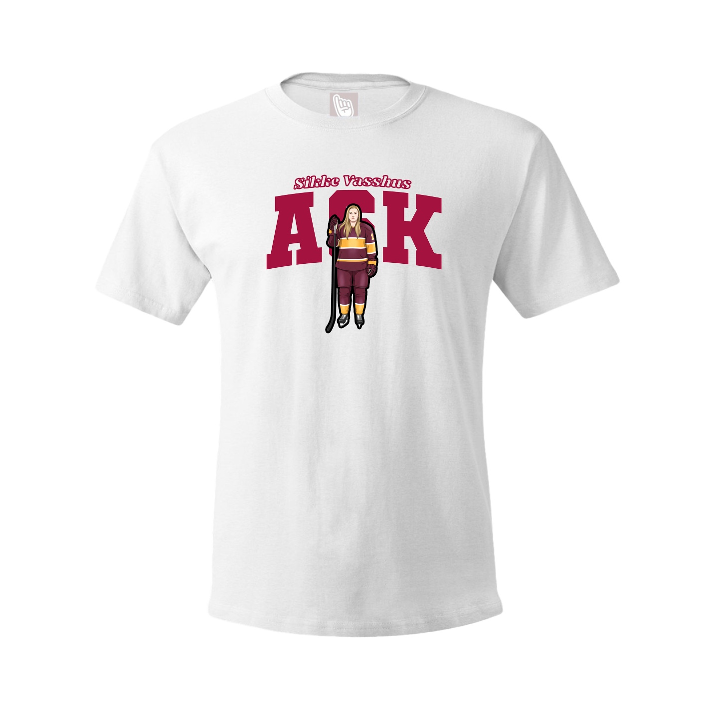 Youth Tee — Name Arch in White