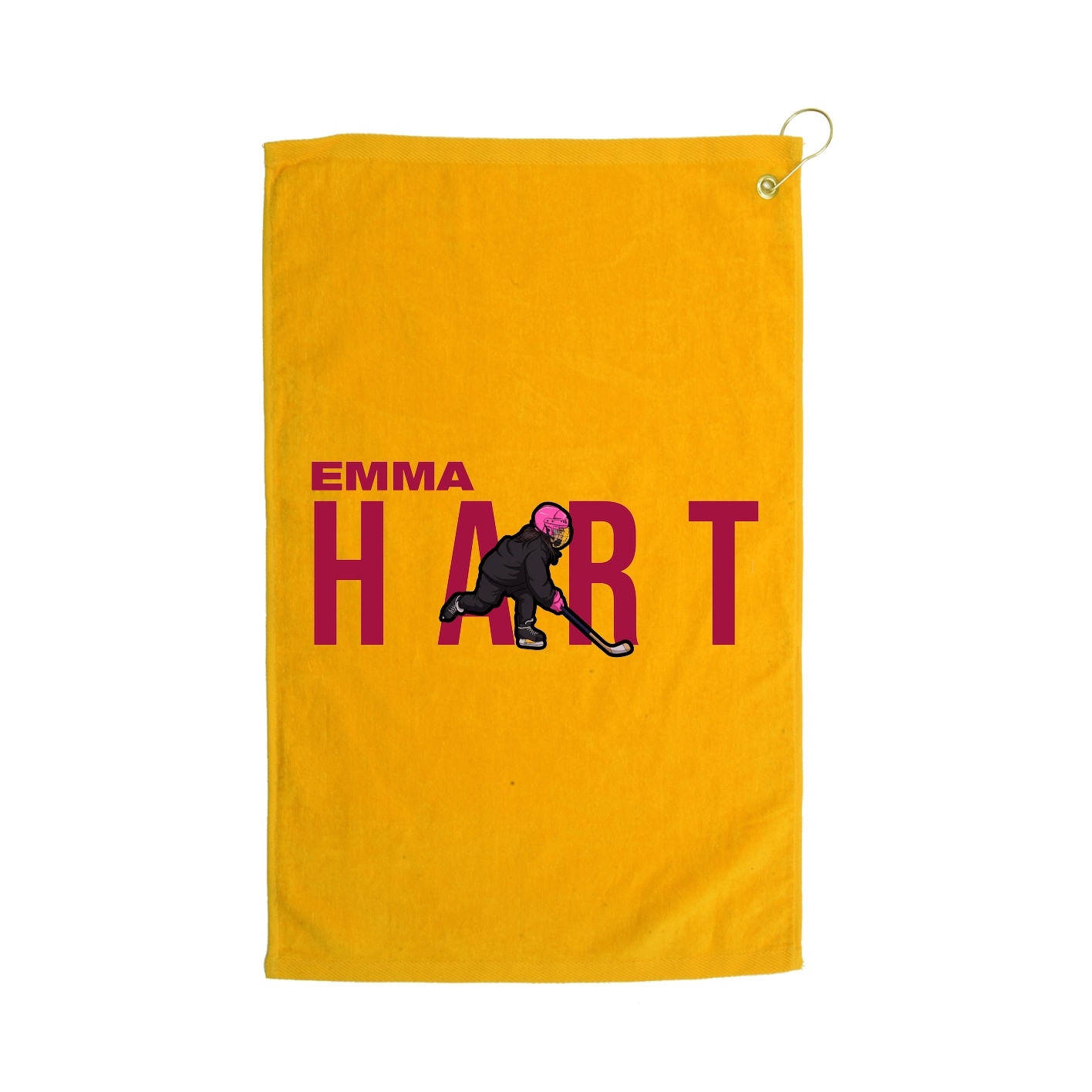 Golf Towel — Player Name in Gold