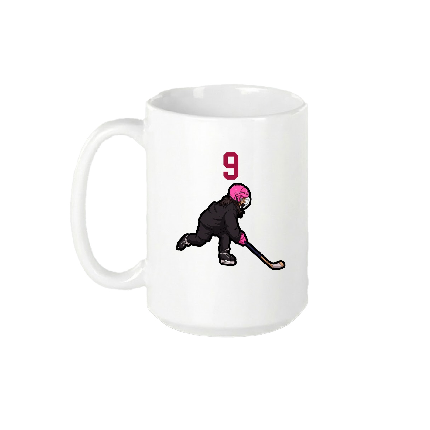 15oz Coffee Mug — Number Top in White