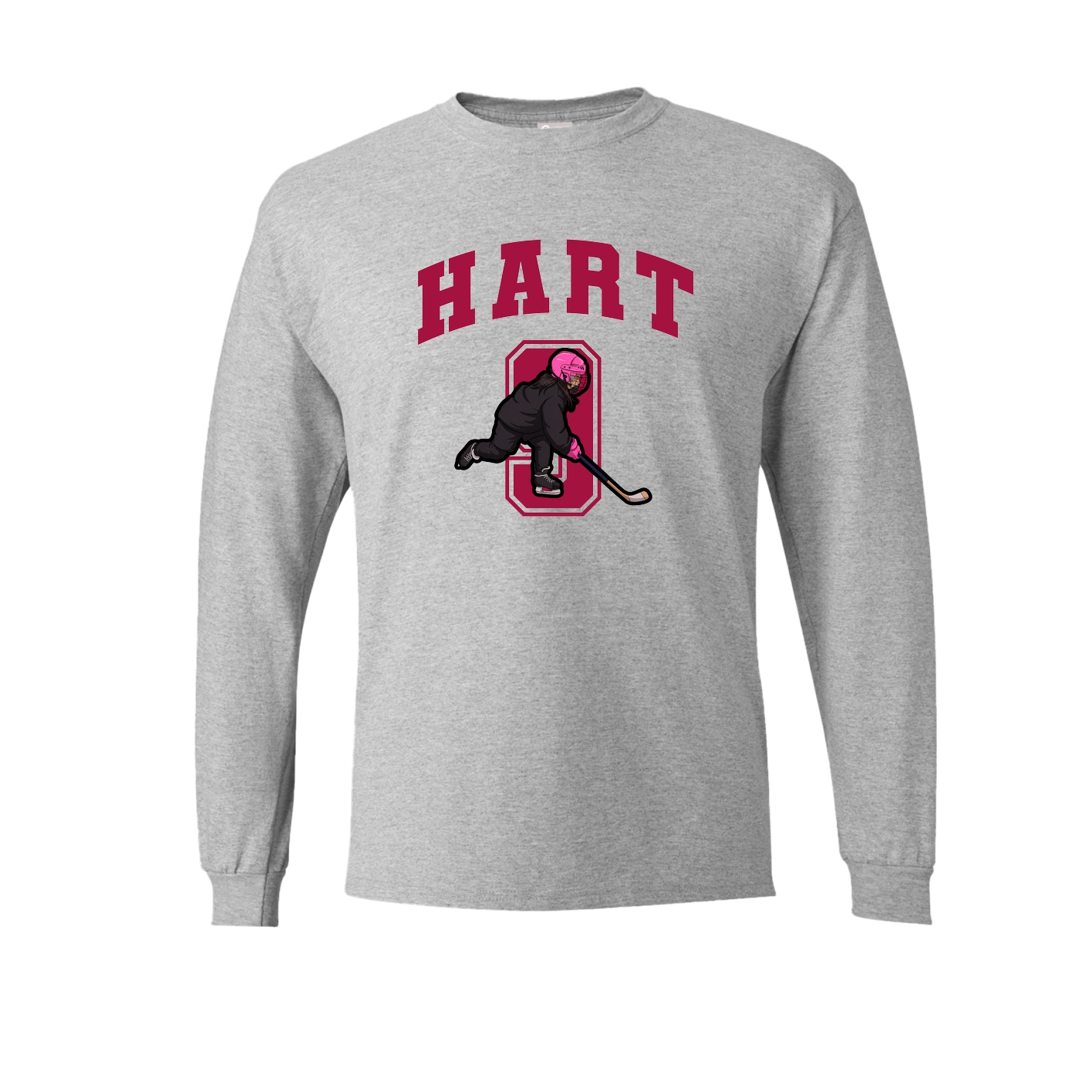 Long Sleeve Tee — Number in Grey