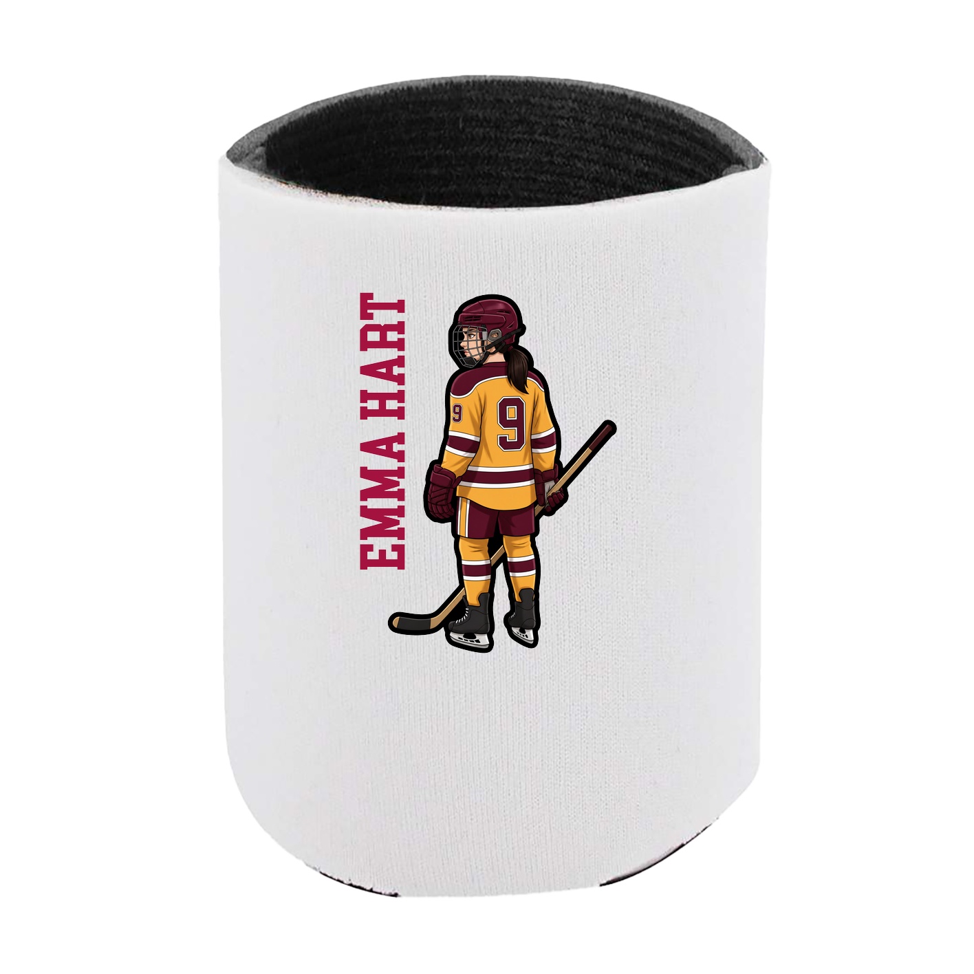 Can Holder — Name Vertical in White