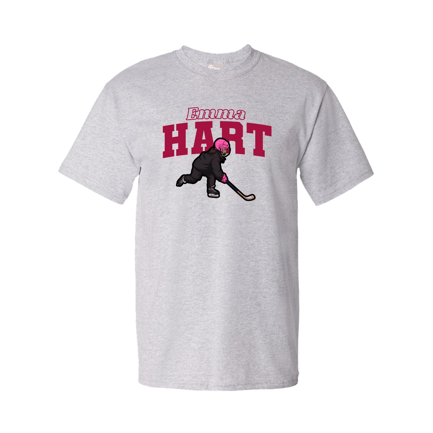 Youth Tee — Name Arch in Grey