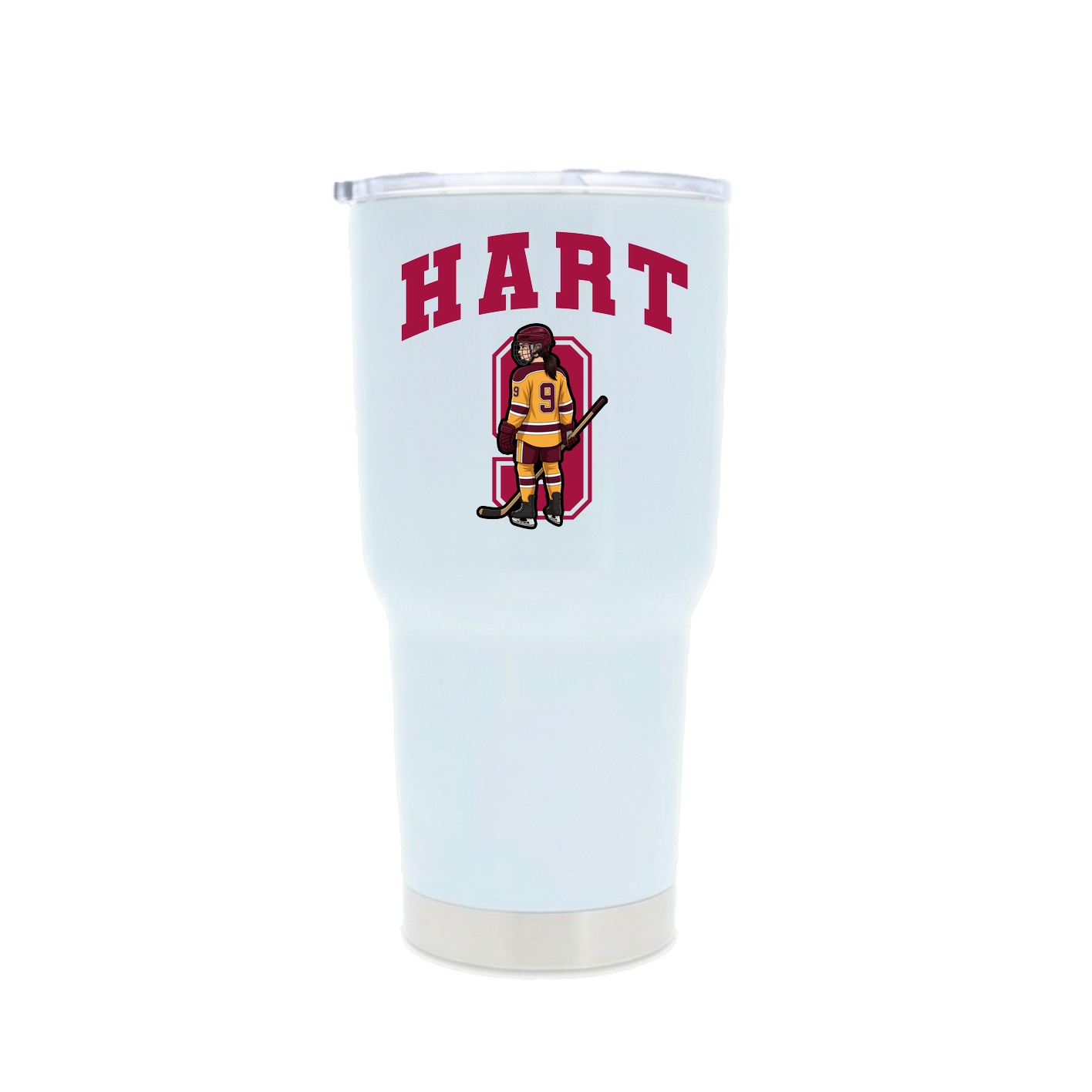 30oz Stainless Steel Tumbler — Number in White