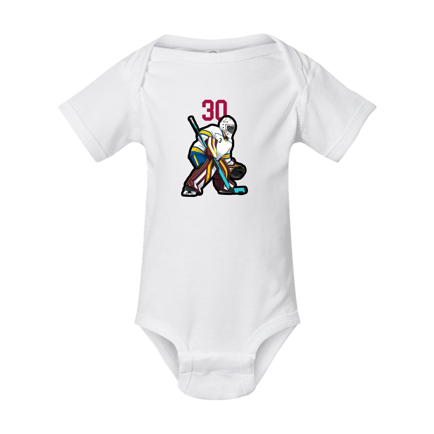 Baby Onesie — Number Top in White