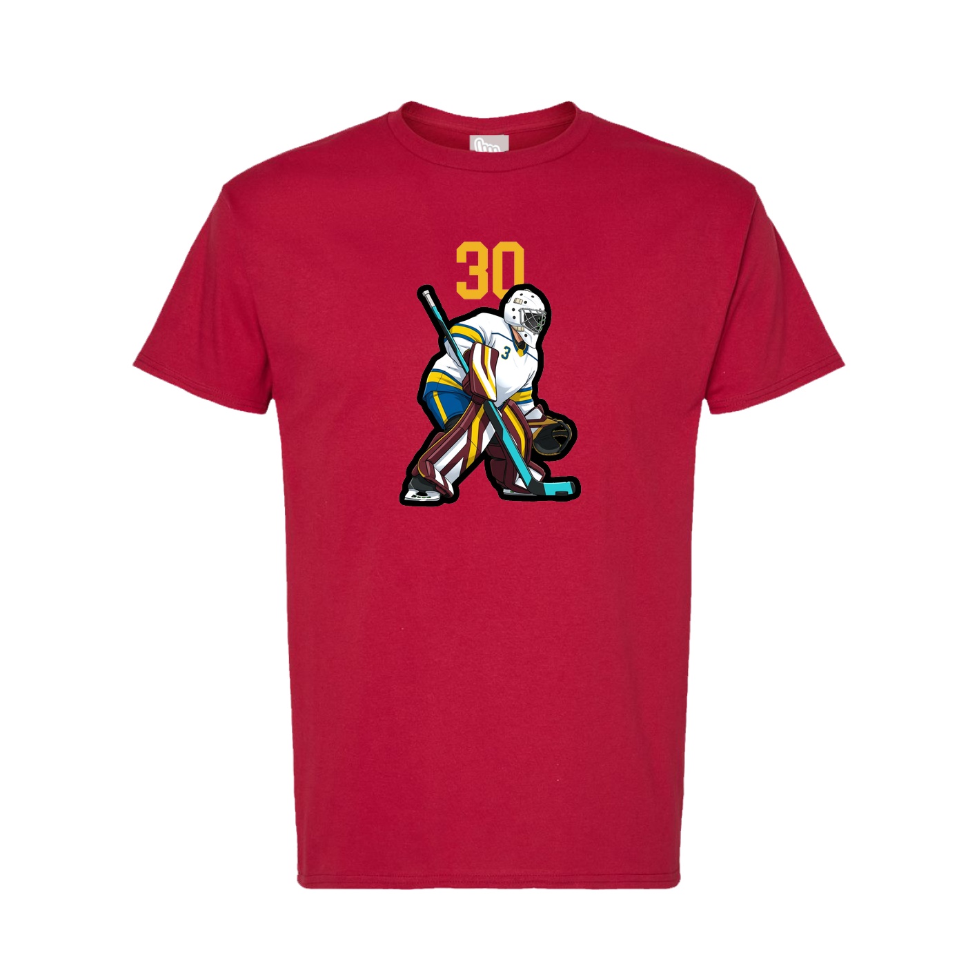 Tee — Number Top in Crimson