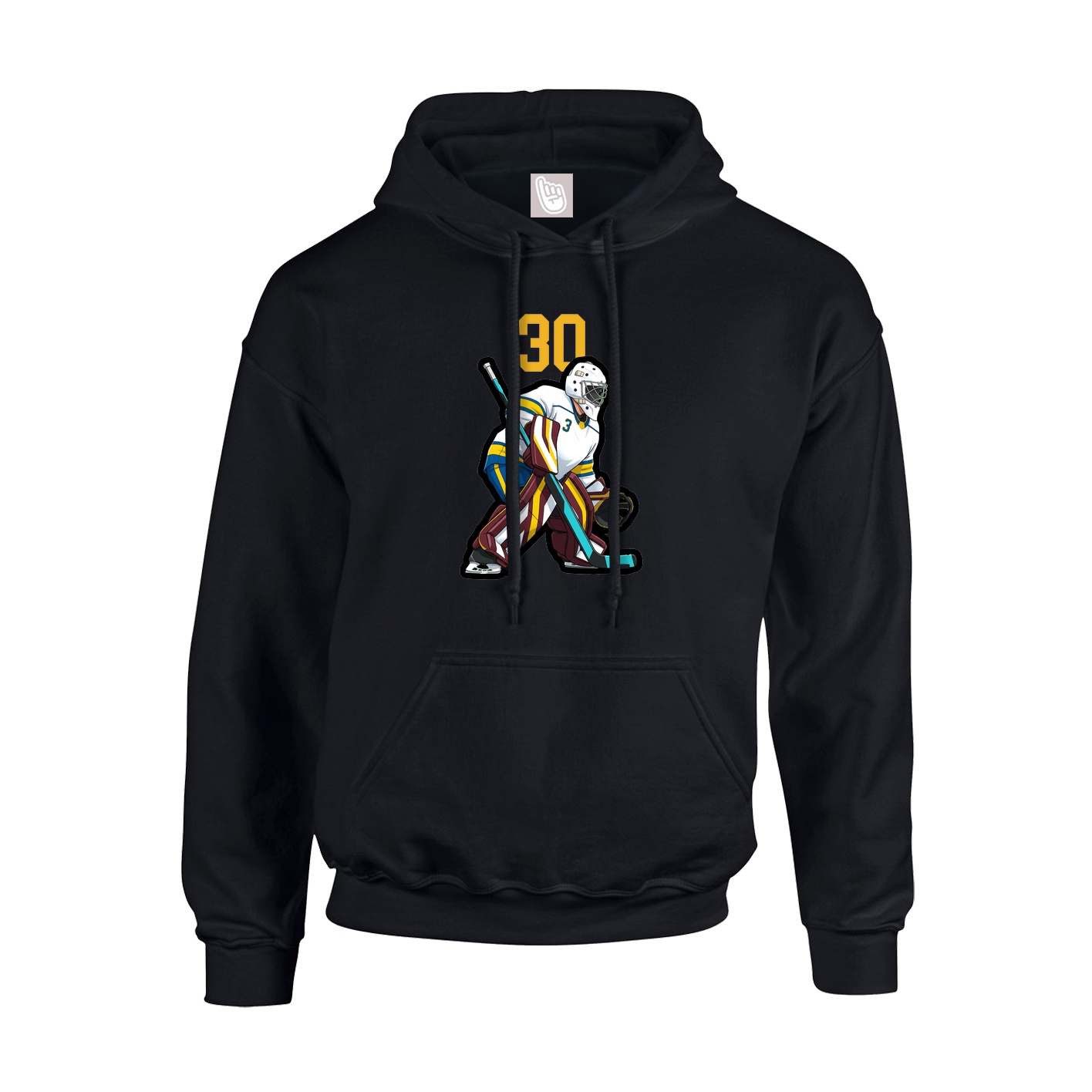 Hoodie — Number Top in Black