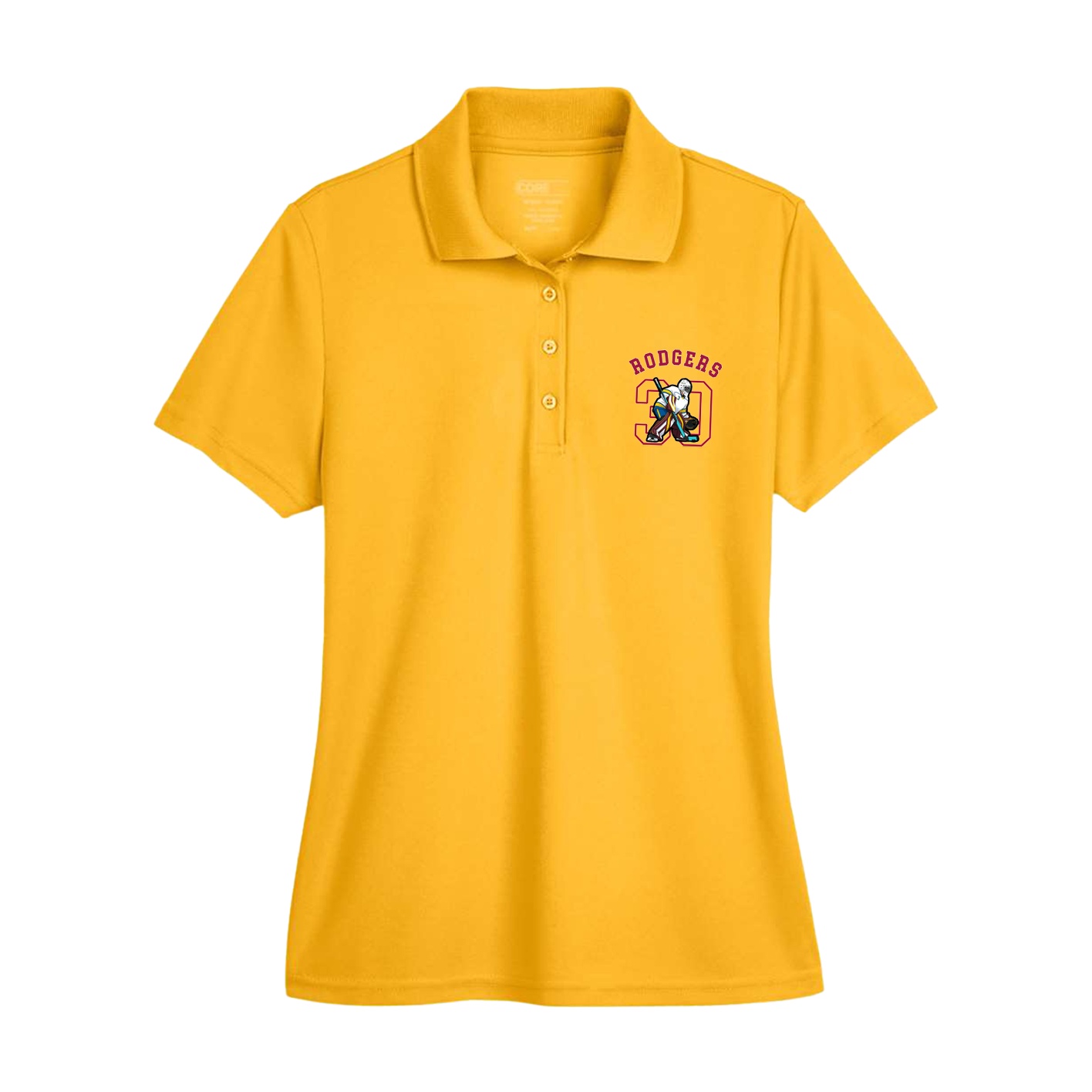 Womens Performance Polo — Shirsey Arch in Gold