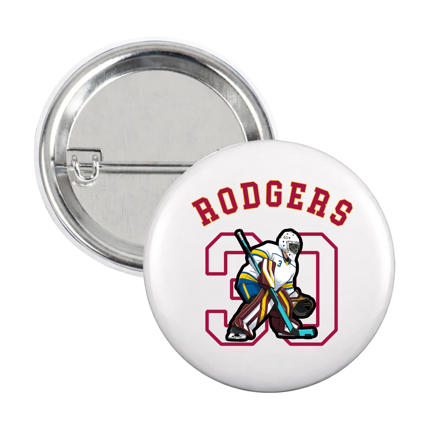 Game Day Button — Shirsey Arch in White
