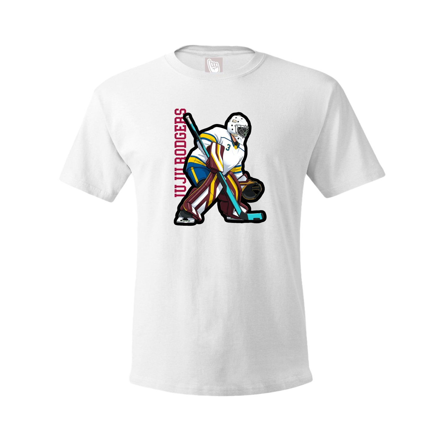 Tee — Name Vertical in White