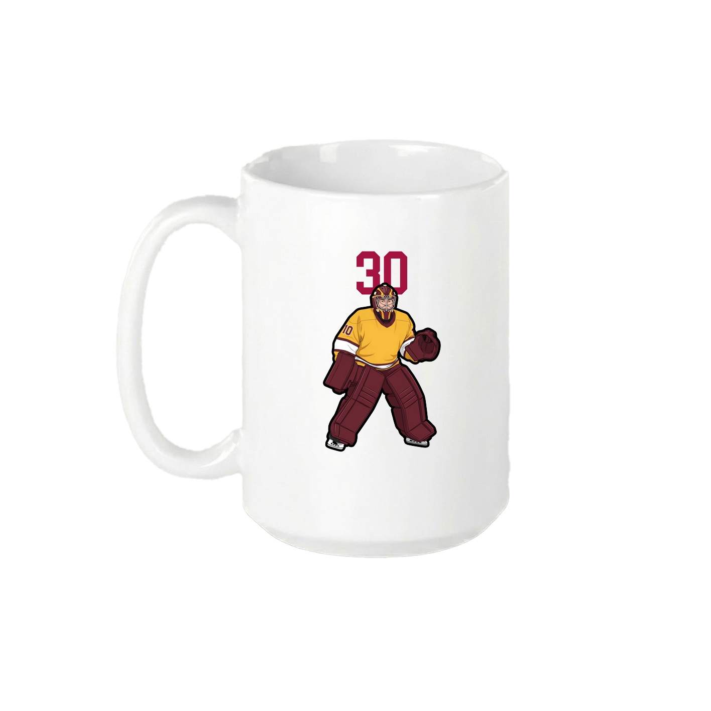 15oz Coffee Mug — Number Top in White