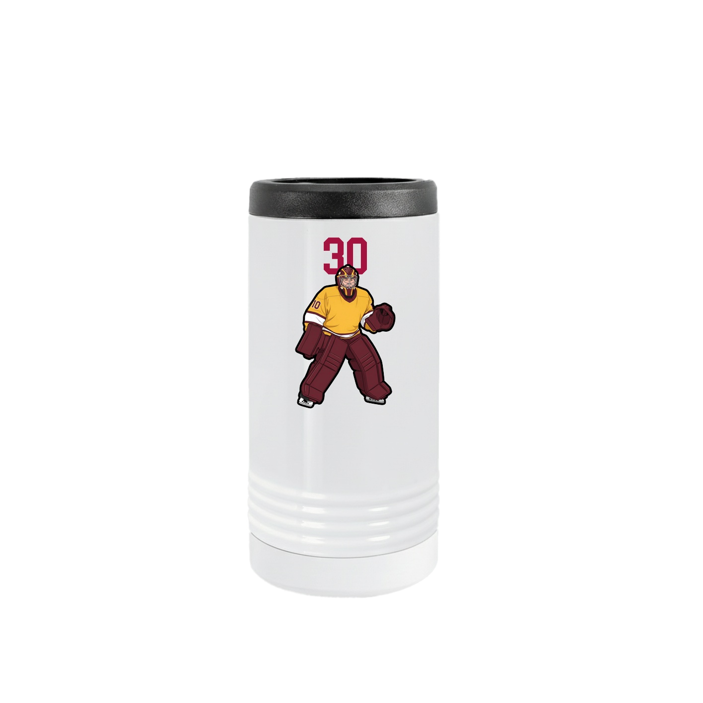 Slim Beverage Holder — Number Top in White