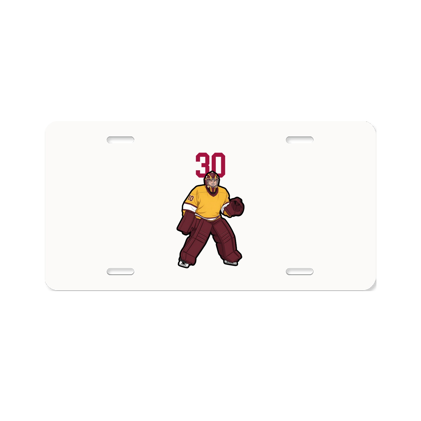 License Plate — Number Top in Classic