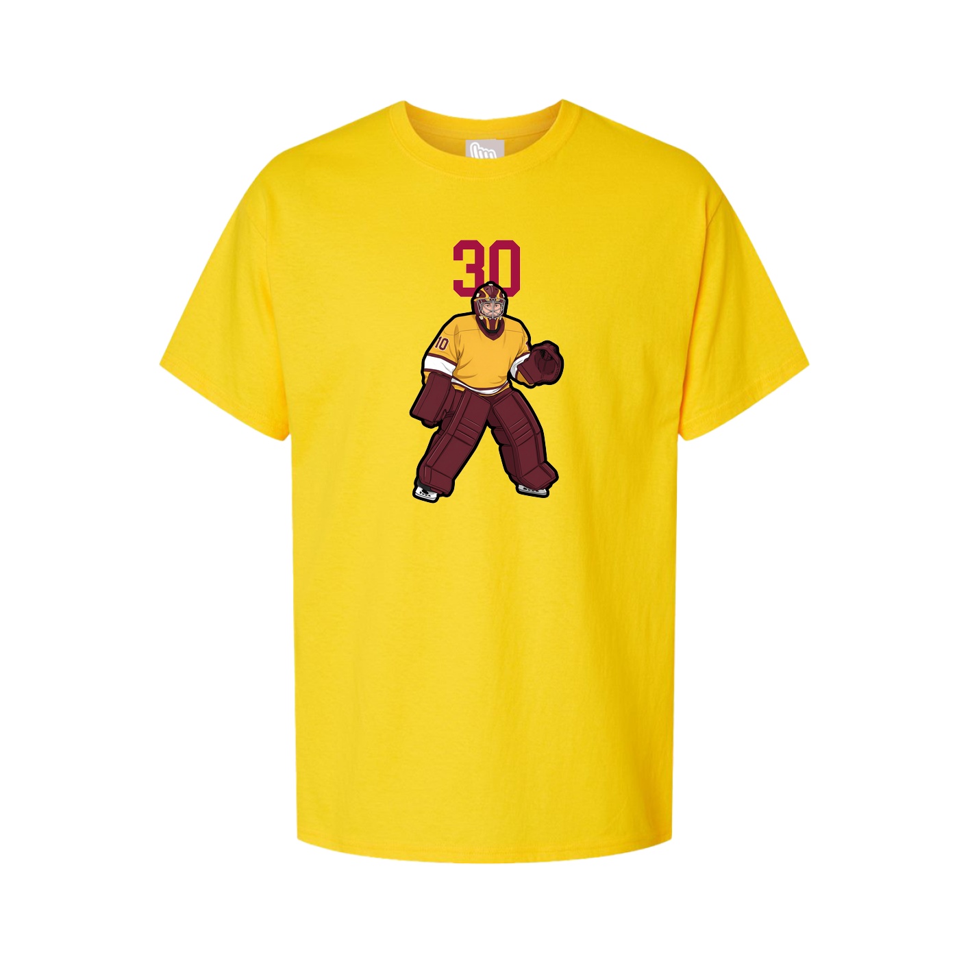 Youth Tee — Number Top in Gold