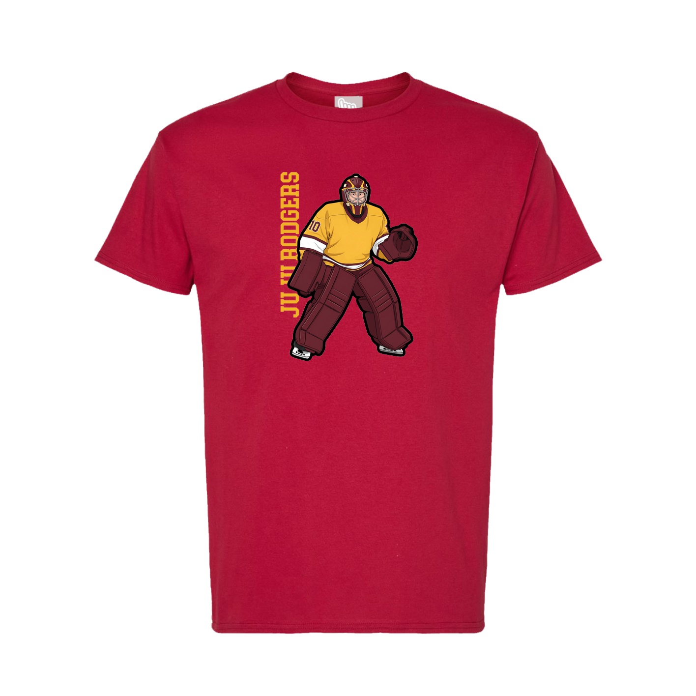 Tee — Name Vertical in Crimson