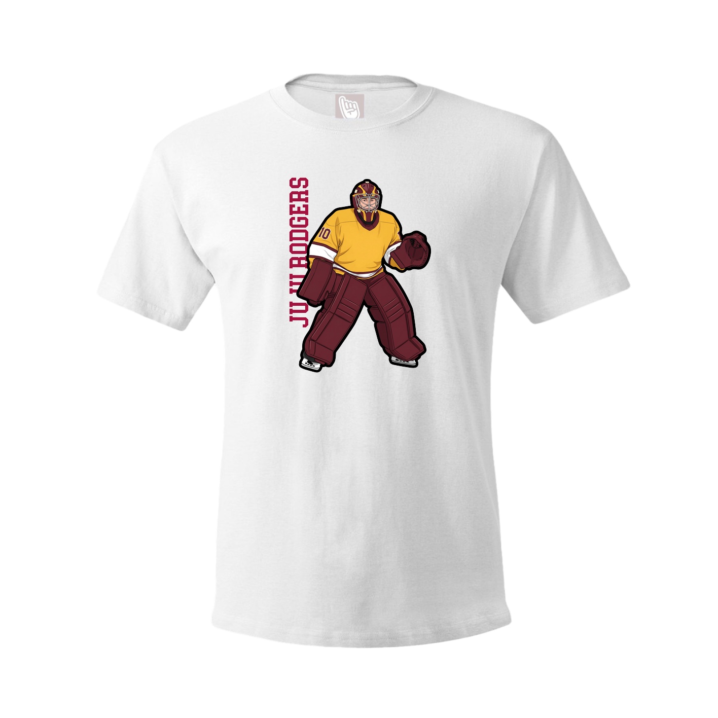 Tee — Name Vertical in White