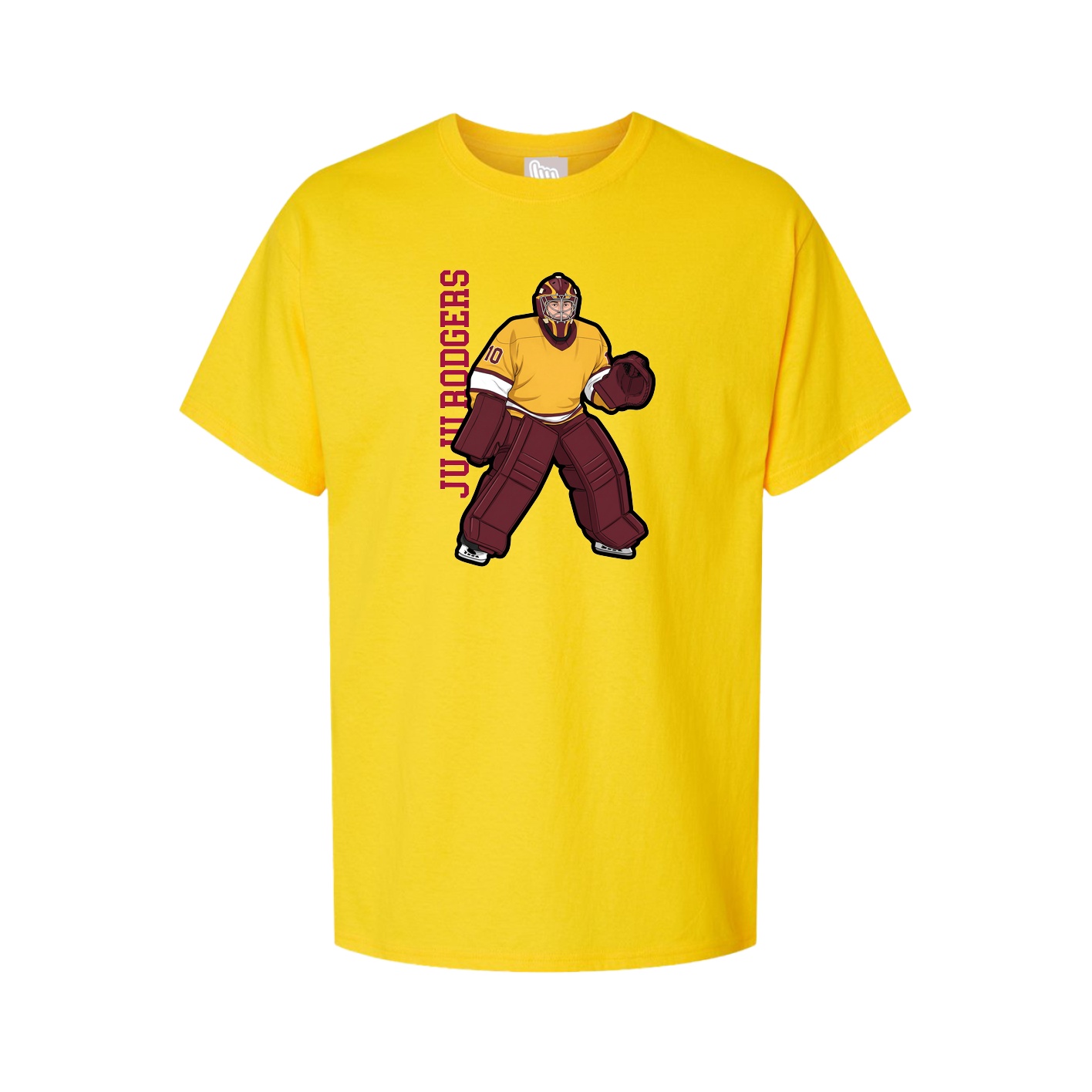 Youth Tee — Name Vertical in Gold