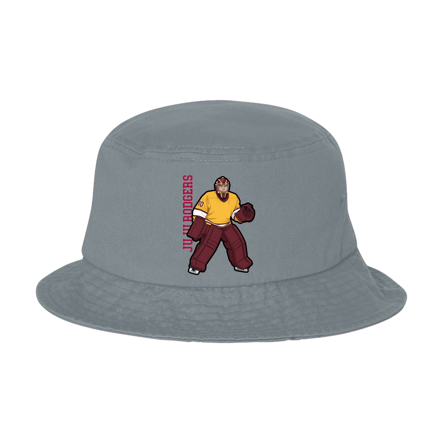 Bucket Cap — Name Vertical in Grey