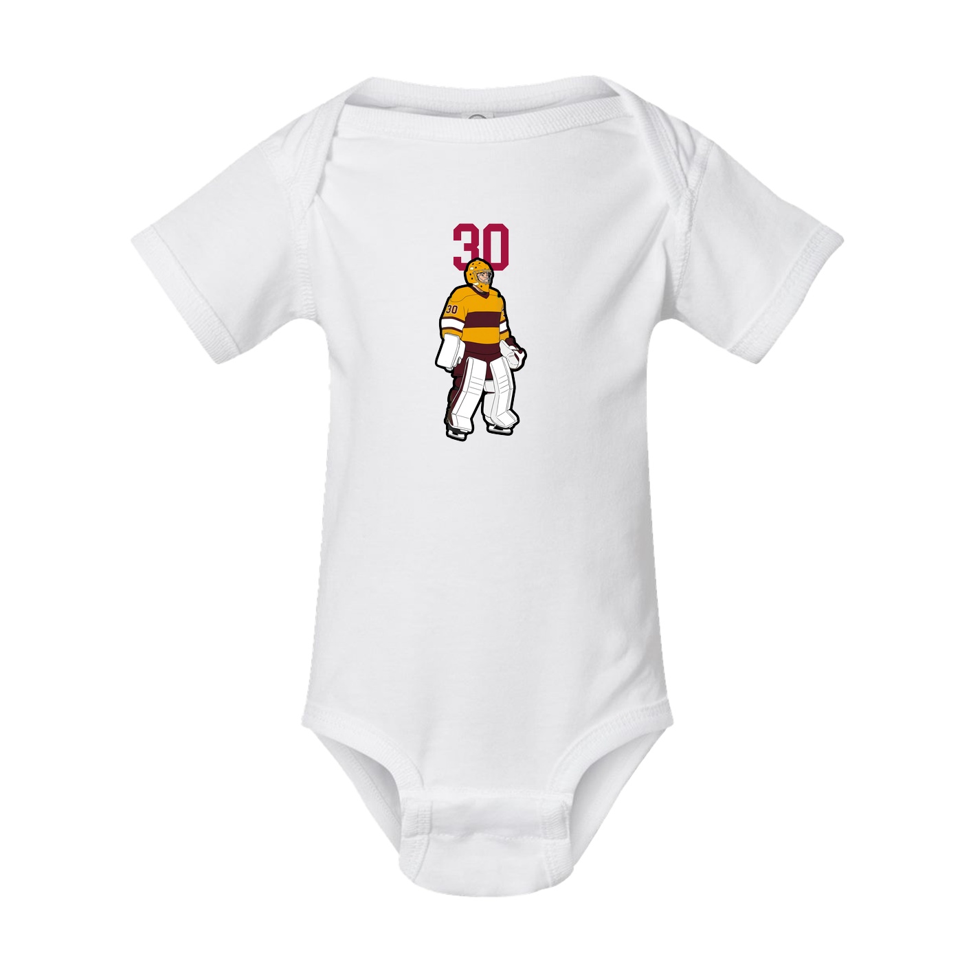 Baby Onesie — Number Top in White