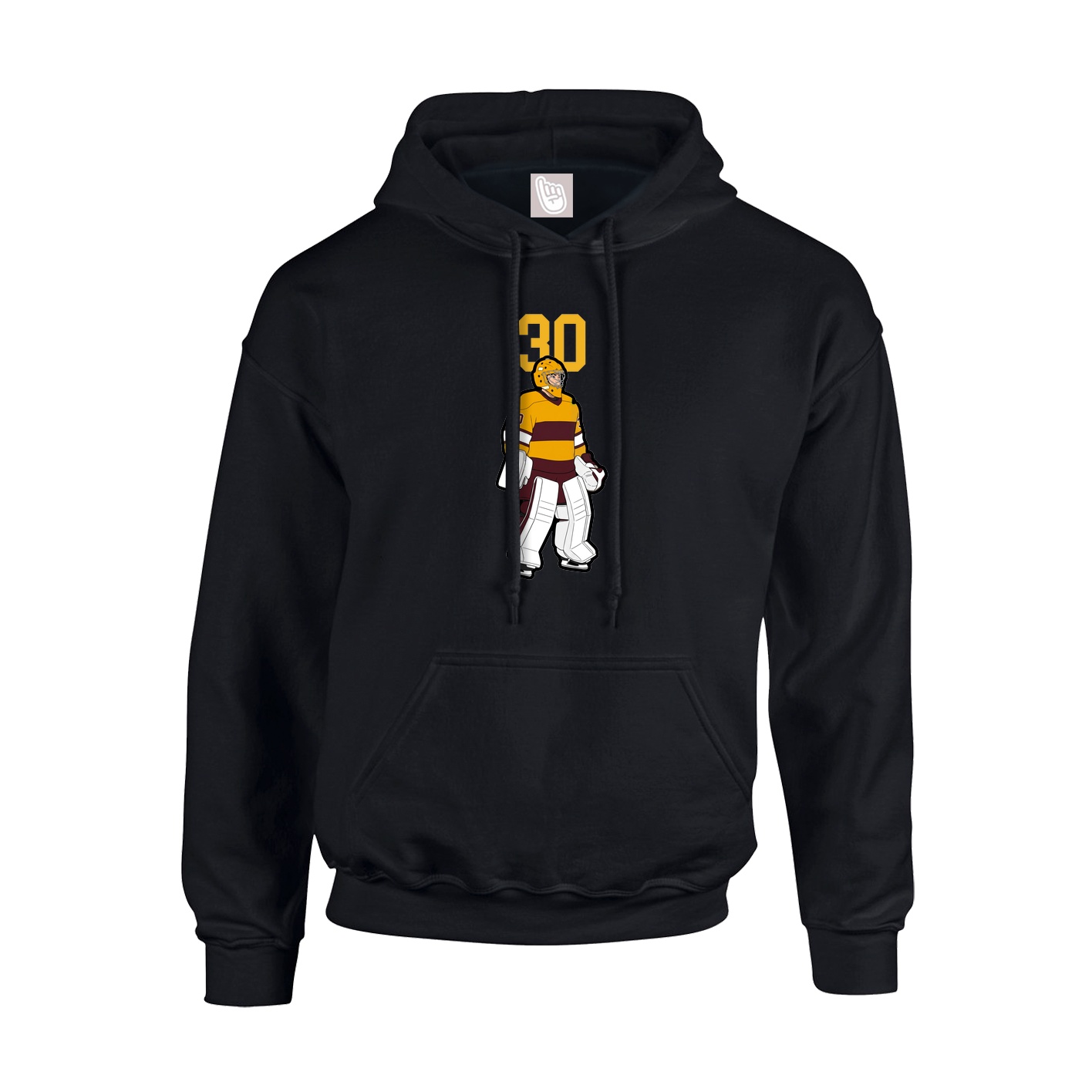 Hoodie — Number Top in Black