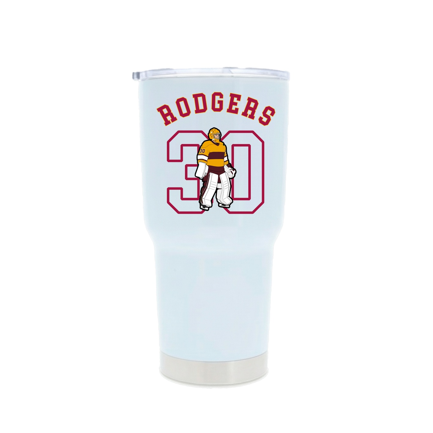30oz Stainless Steel Tumbler — Shirsey Arch in White