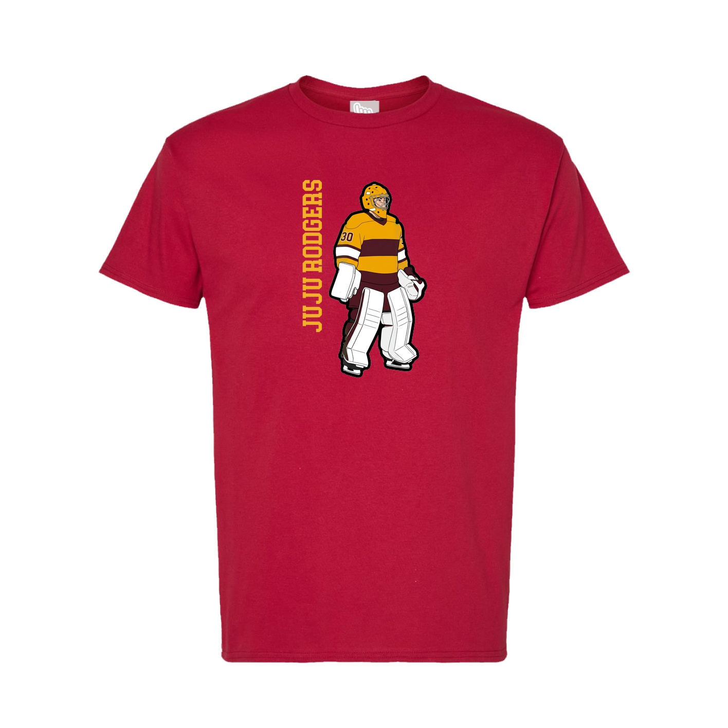 Tee — Name Vertical in Crimson