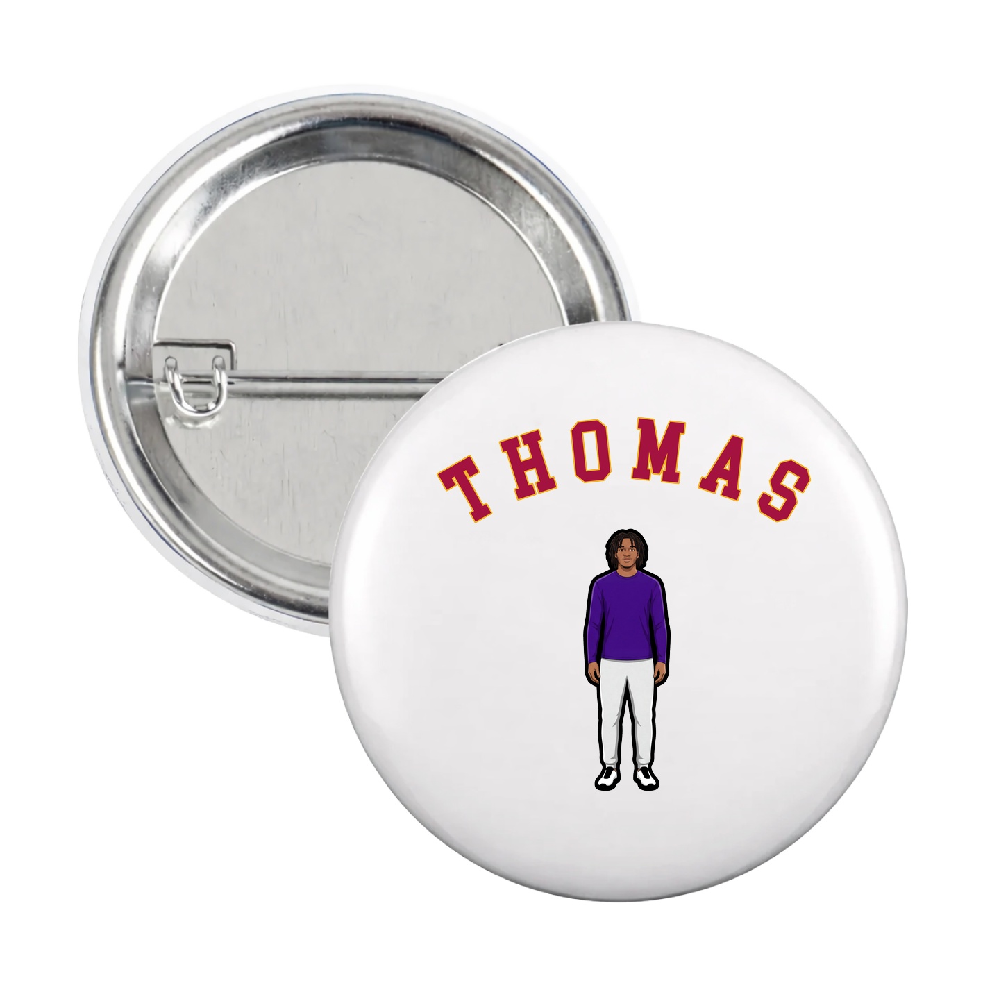 Game Day Button — Shirsey Arch in White