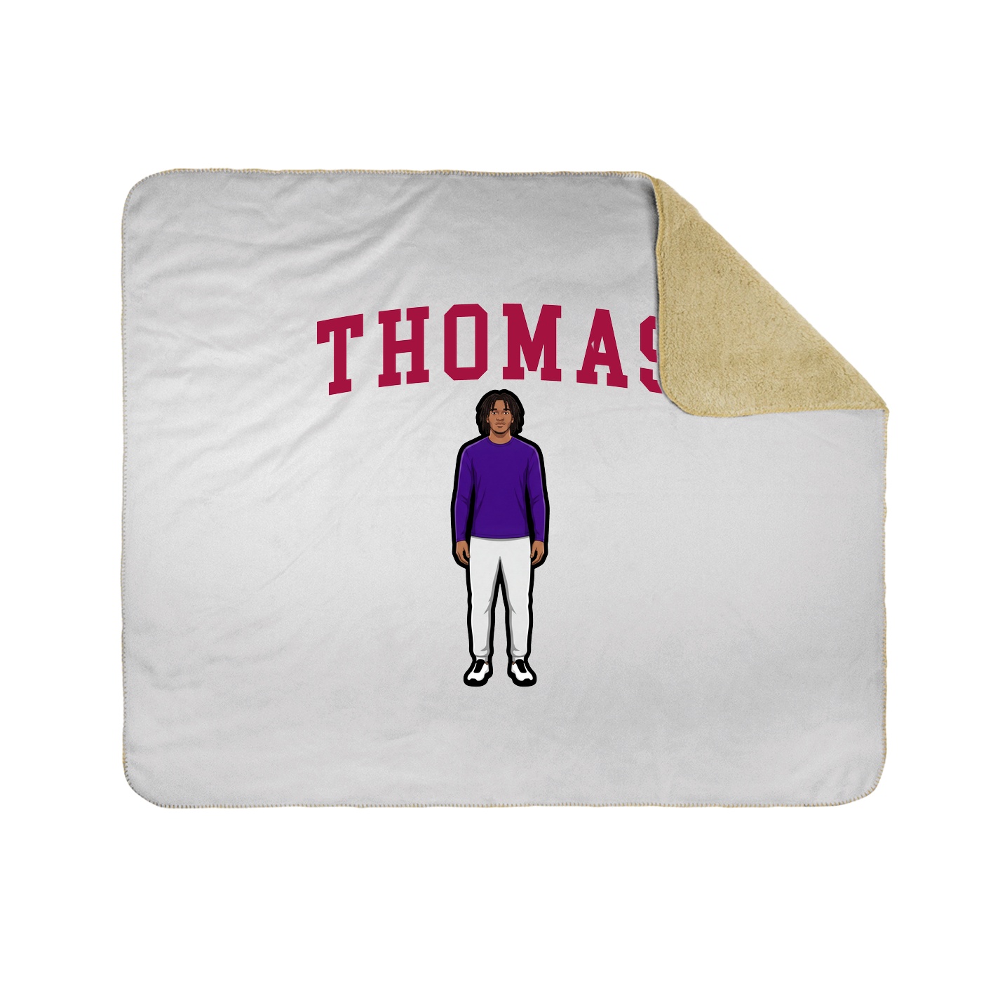 Throw Blanket — Shirsey in White