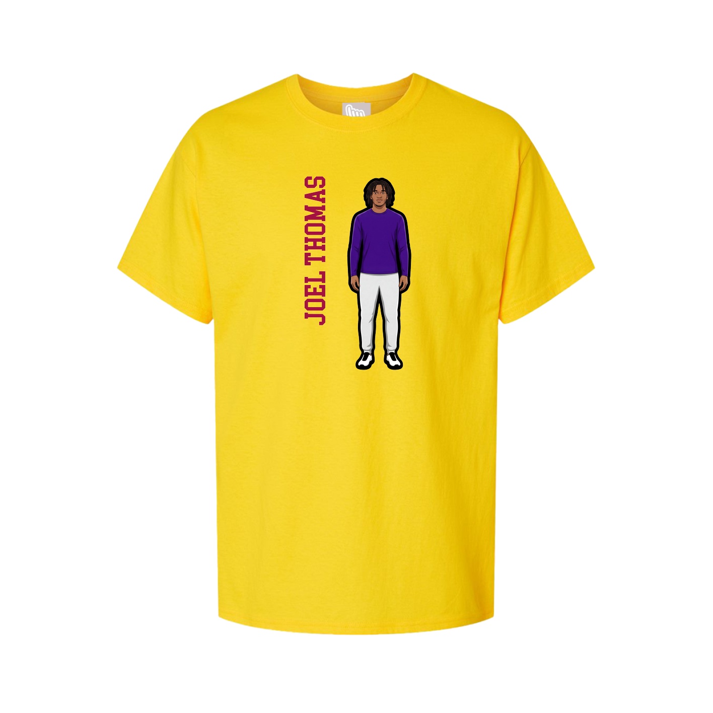 Tee — Name Vertical in Gold