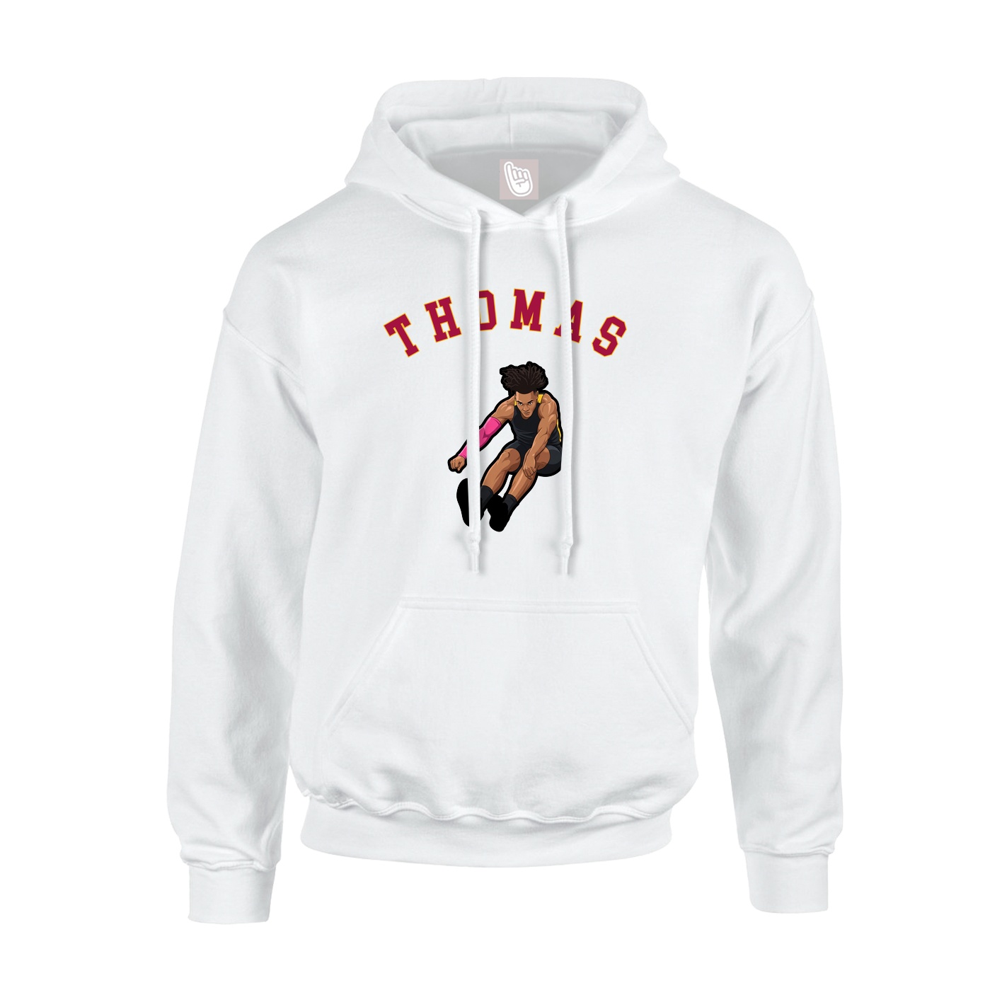 Youth Hoodie — Shirsey Arch in White