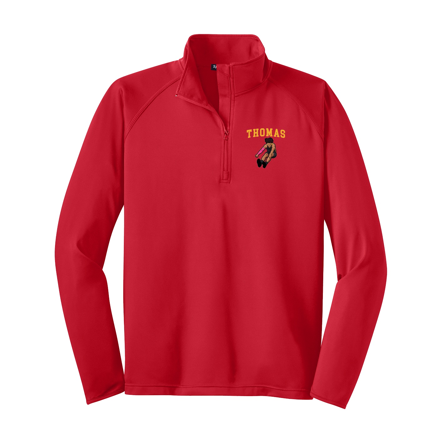 Q-Zip Pullover — Shirsey in Red