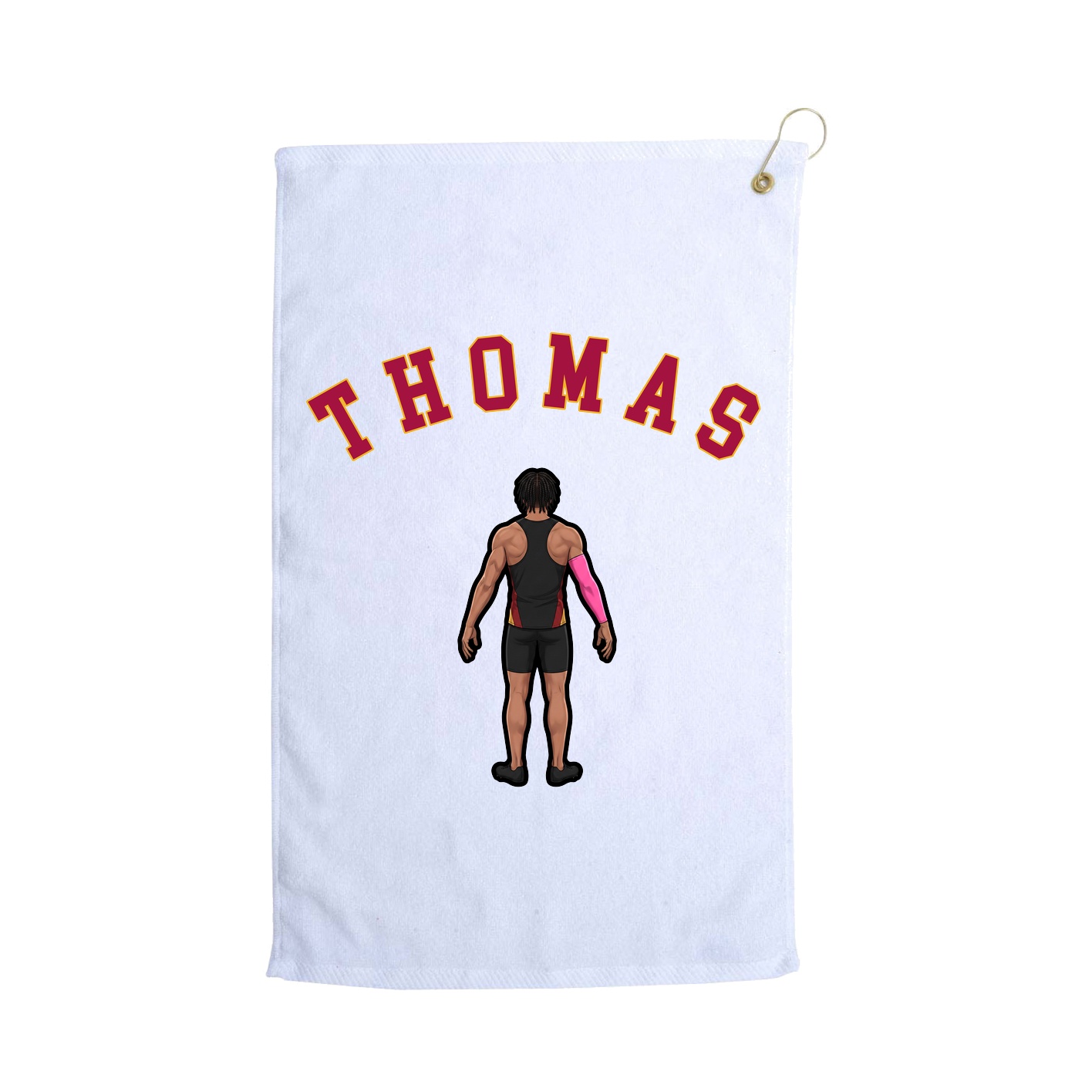 Golf Towel — Shirsey Arch in White
