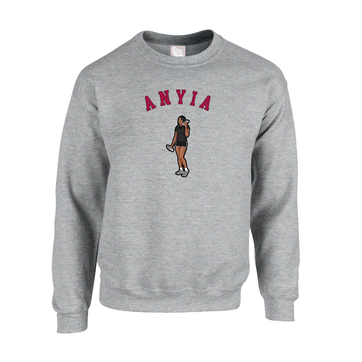 Fleece Crew — Shirsey Arch in Grey