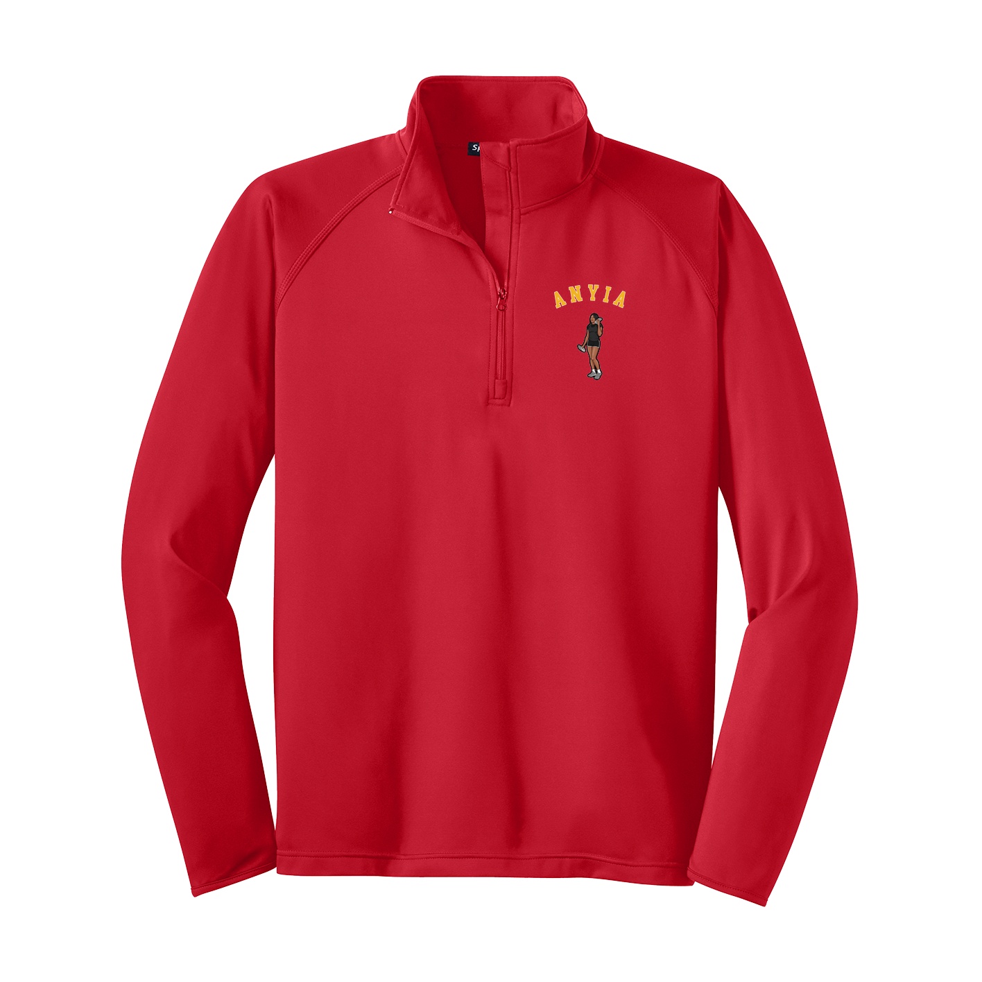 Q-Zip Pullover — Shirsey Arch in Red