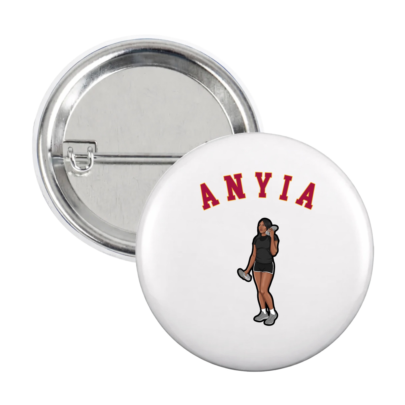 Game Day Button — Shirsey Arch in White