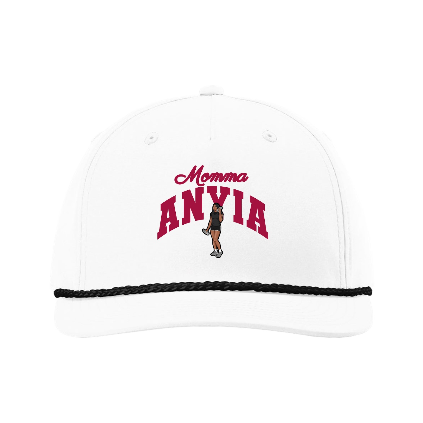 Five-Panel Classic Rope Cap — Mothers Day Arch in White