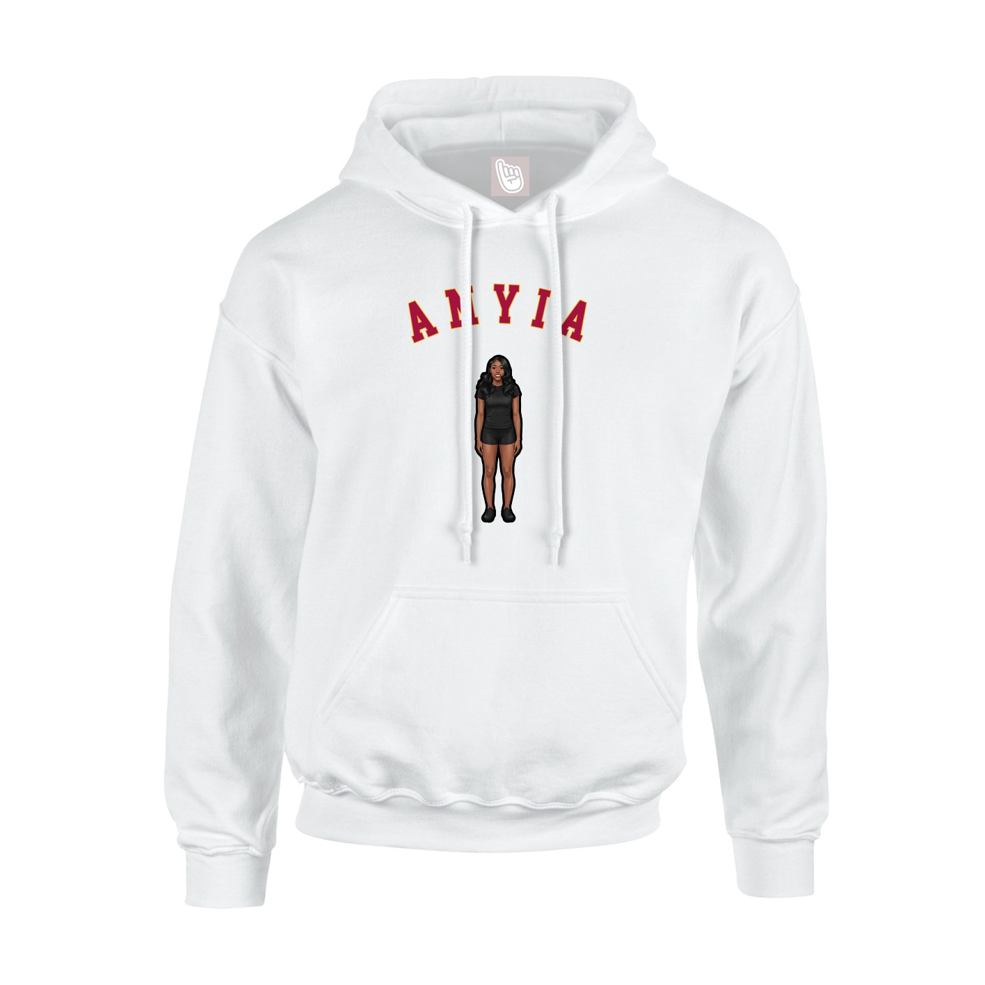 Youth Hoodie — Shirsey Arch in White