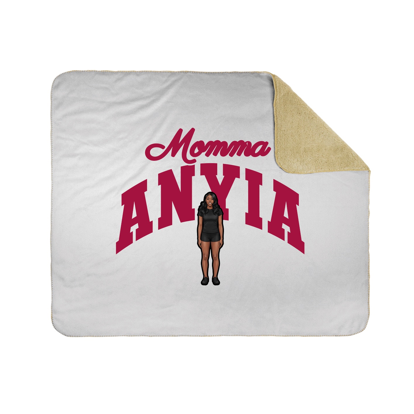 Throw Blanket — Mothers Day Arch in White