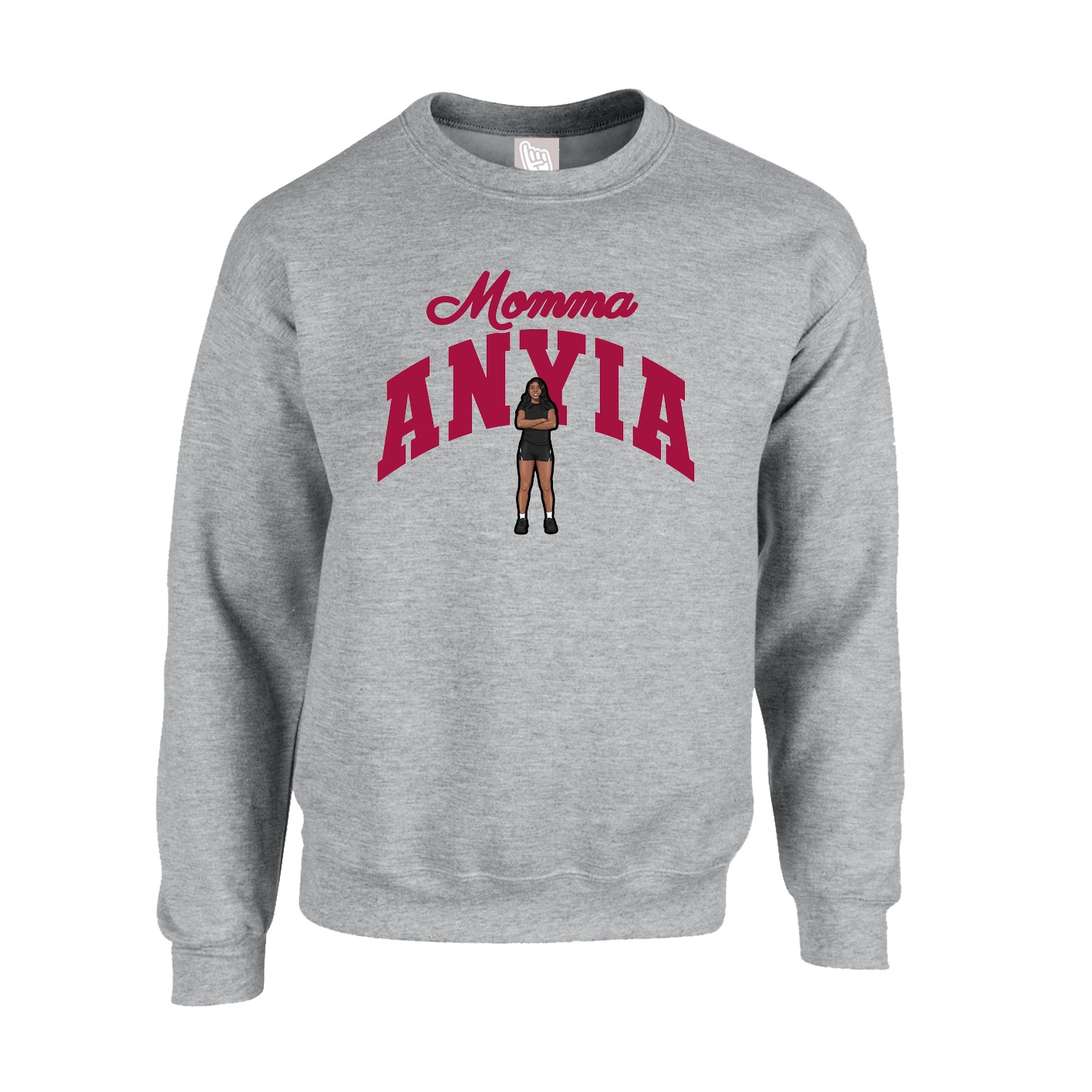 Fleece Crew — Mothers Day Arch in Grey