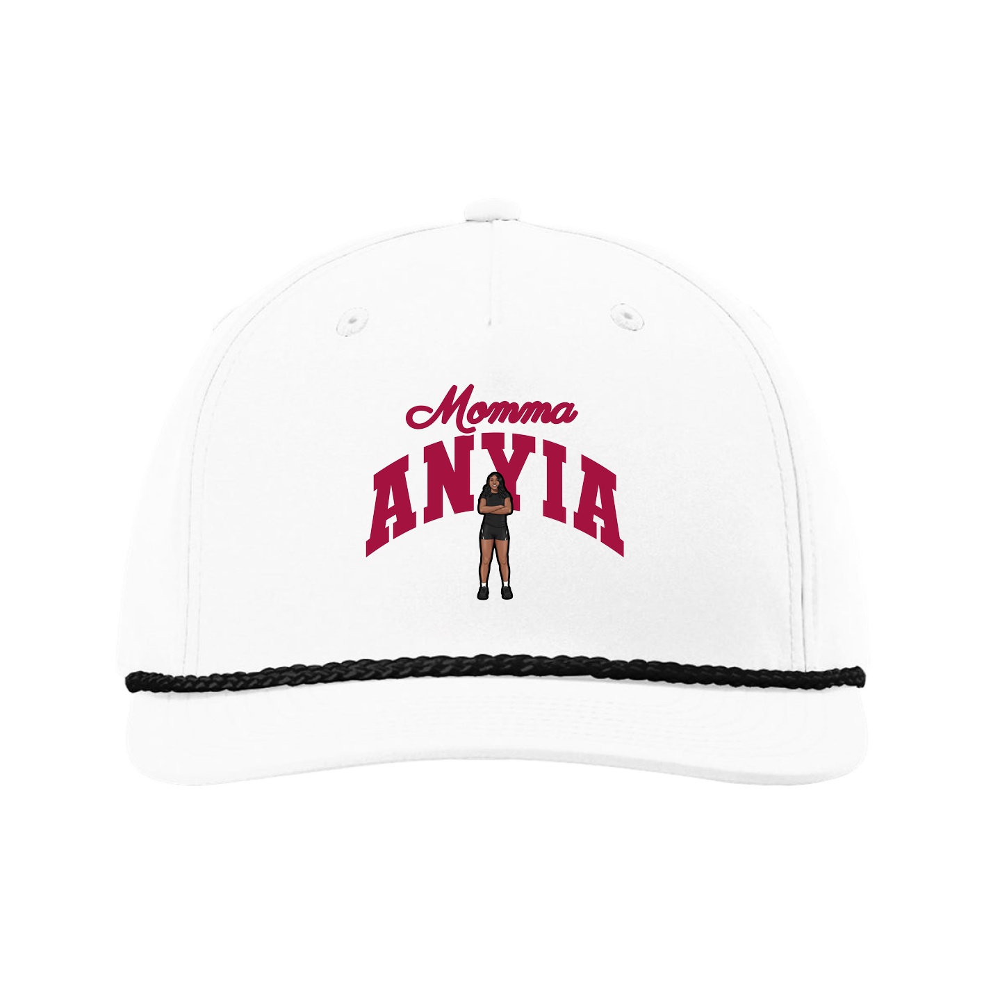 Five-Panel Classic Rope Cap — Mothers Day Arch in White