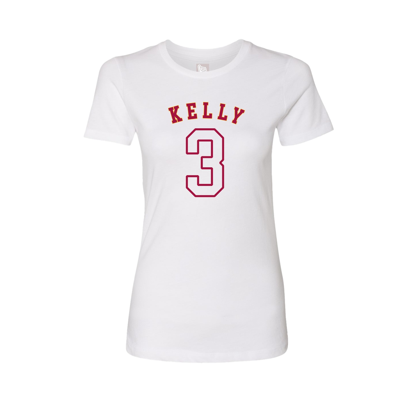 Fitted Women's Tee — Shirsey Arch in White