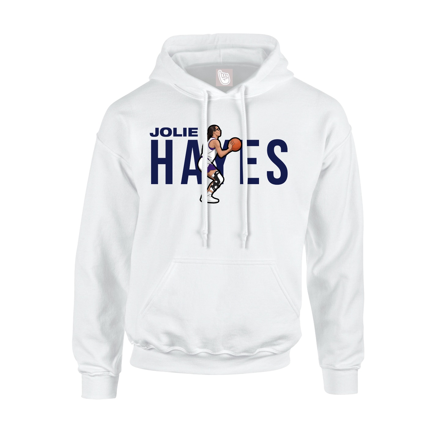 Youth Hoodie — Player Name in White