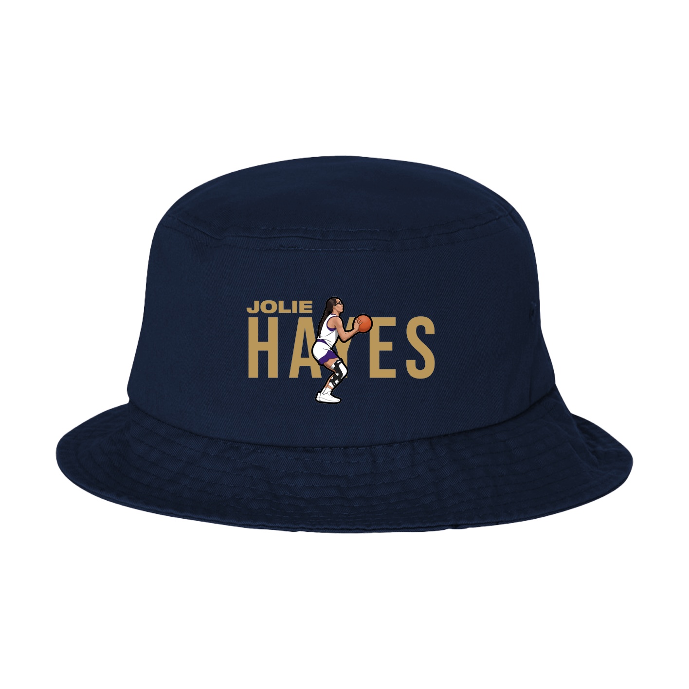 Bucket Cap — Player Name in Navy