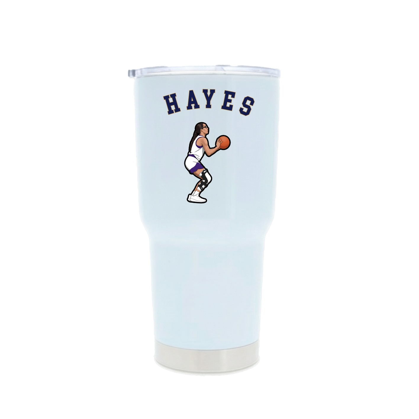 30oz Stainless Steel Tumbler — Shirsey Arch in White