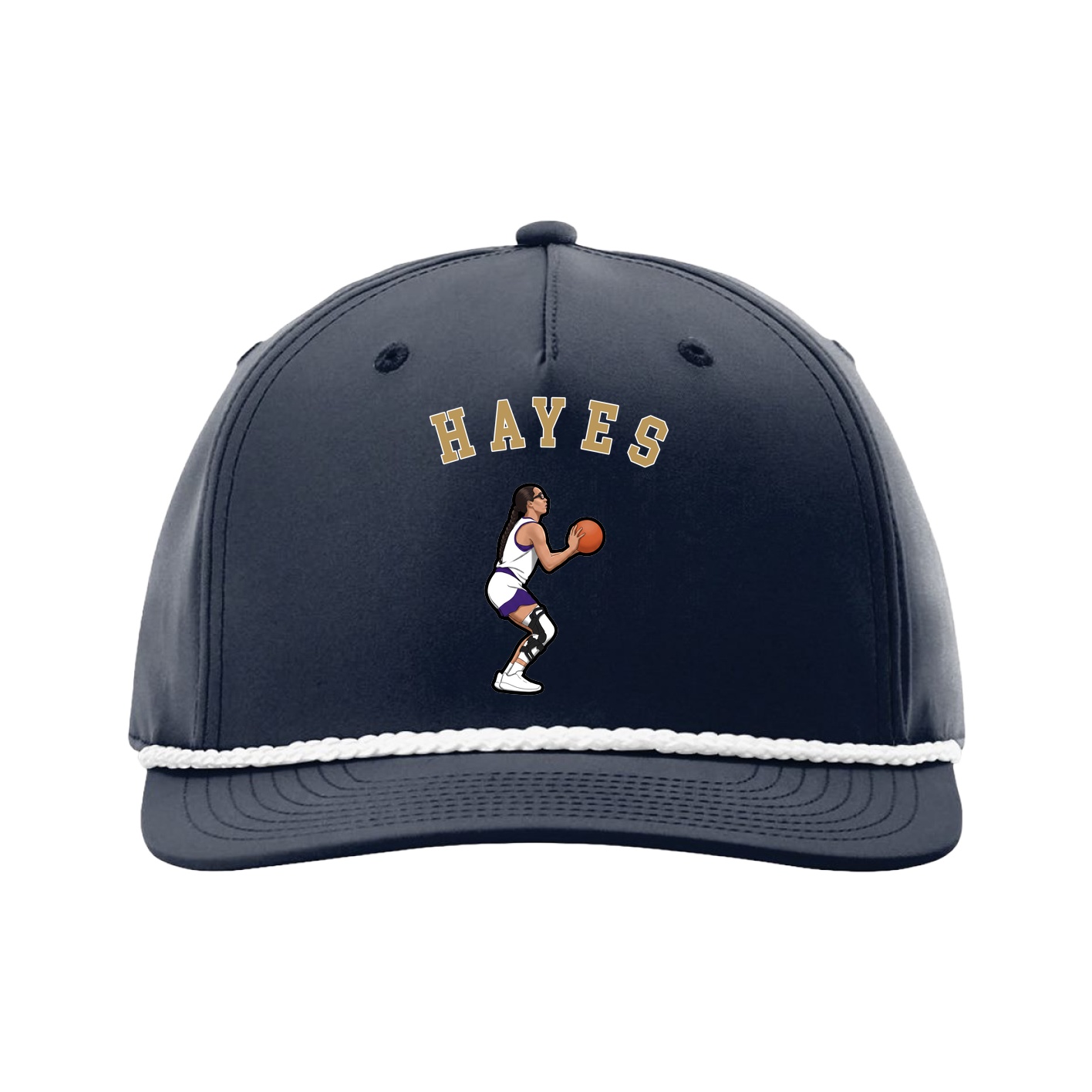 Five-Panel Classic Rope Cap — Shirsey Arch in Navy