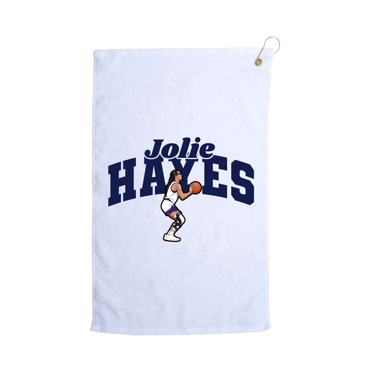 Golf Towel — Signature Arch in White