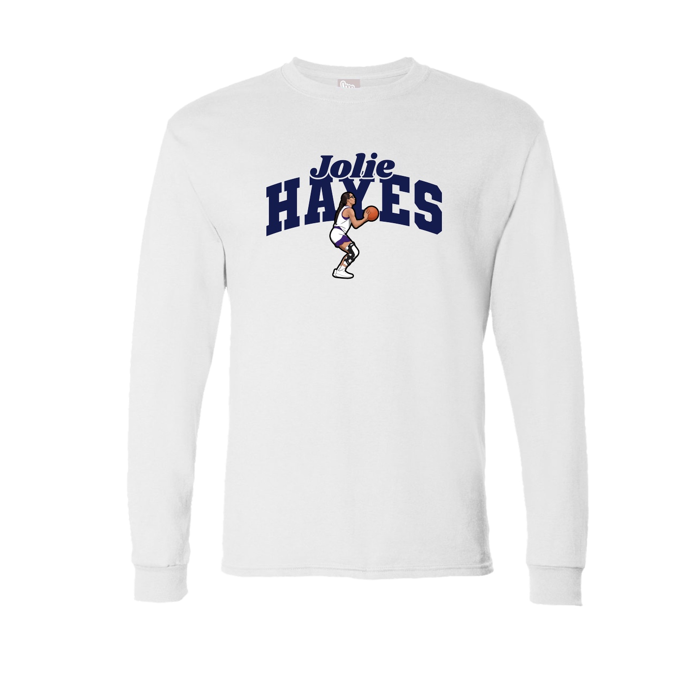 Long Sleeve Tee — Signature Arch in White