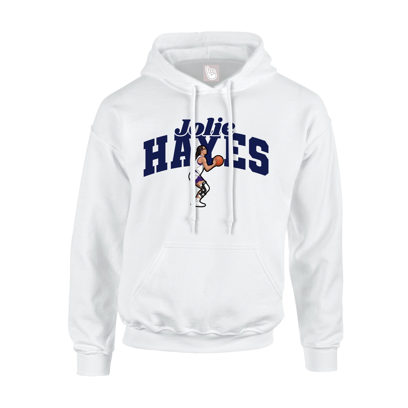 Hoodie — Signature Arch in White