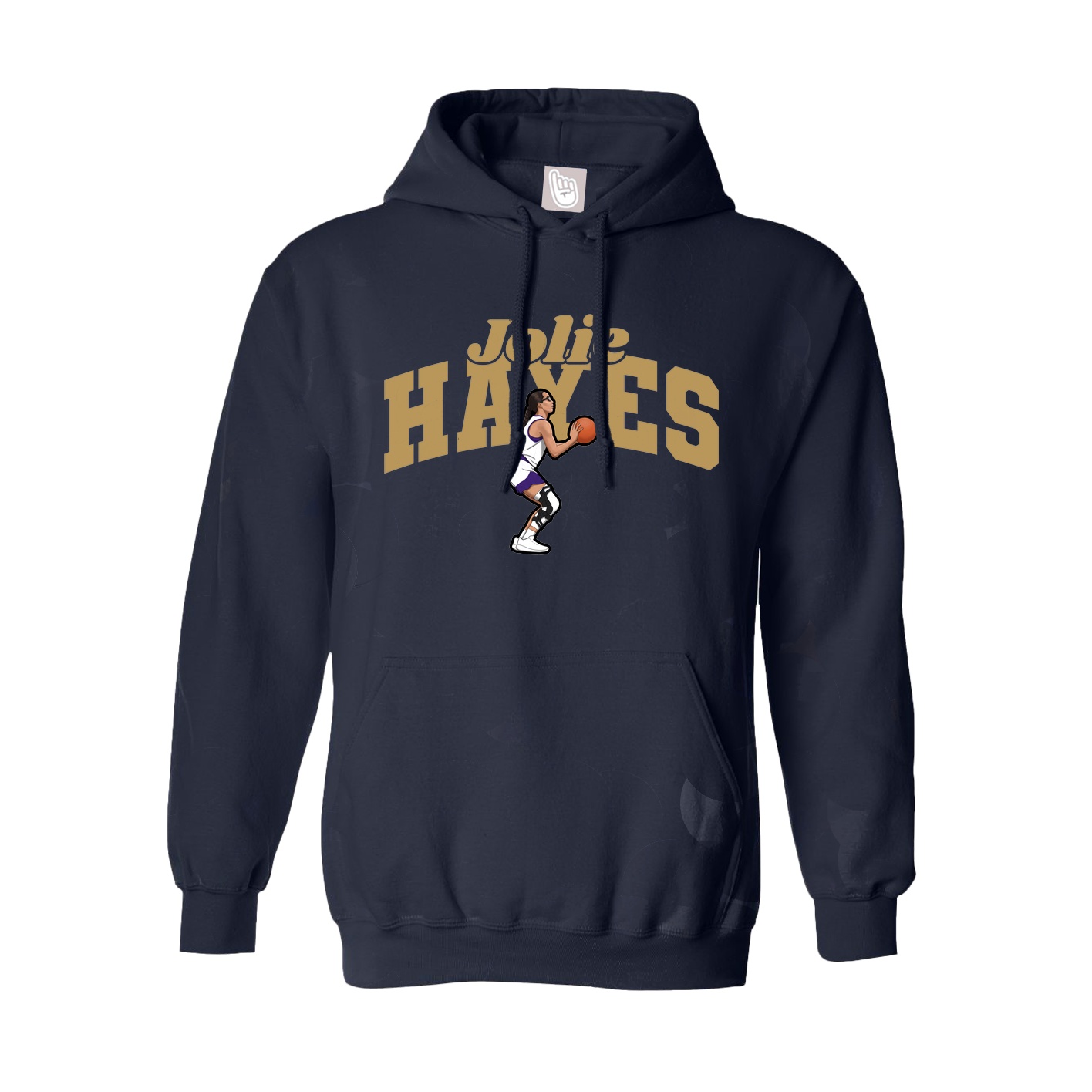 Youth Hoodie — Signature Arch in Navy